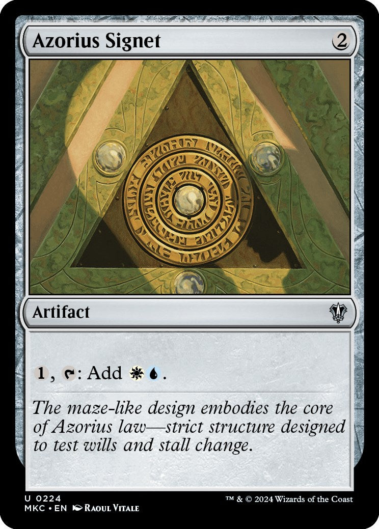 Azorius Signet [Murders at Karlov Manor Commander] | Game Master's Emporium (The New GME)