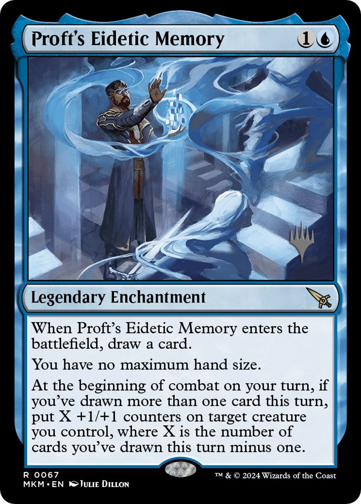 Proft's Eidetic Memory (Promo Pack) [Murders at Karlov Manor Promos] | Game Master's Emporium (The New GME)