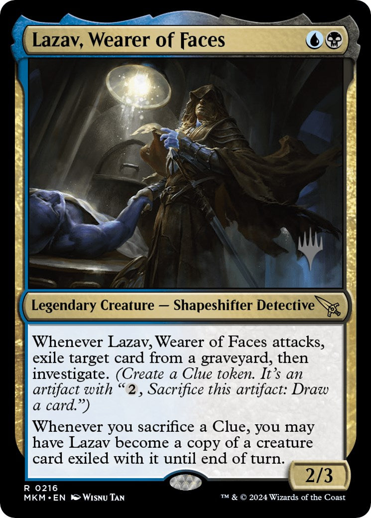 Lazav, Wearer of Faces (Promo Pack) [Murders at Karlov Manor Promos] | Game Master's Emporium (The New GME)