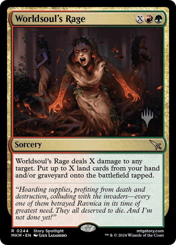 Worldsoul's Rage (Promo Pack) [Murders at Karlov Manor Promos] | Game Master's Emporium (The New GME)