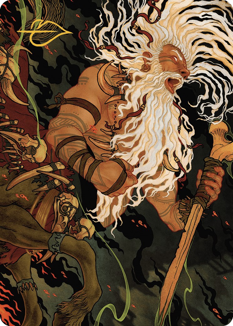 Yarus, Roar of the Old Gods Art Card (46/49) (Gold-Stamped Signature) [Murders at Karlov Manor Art Series] | Game Master's Emporium (The New GME)
