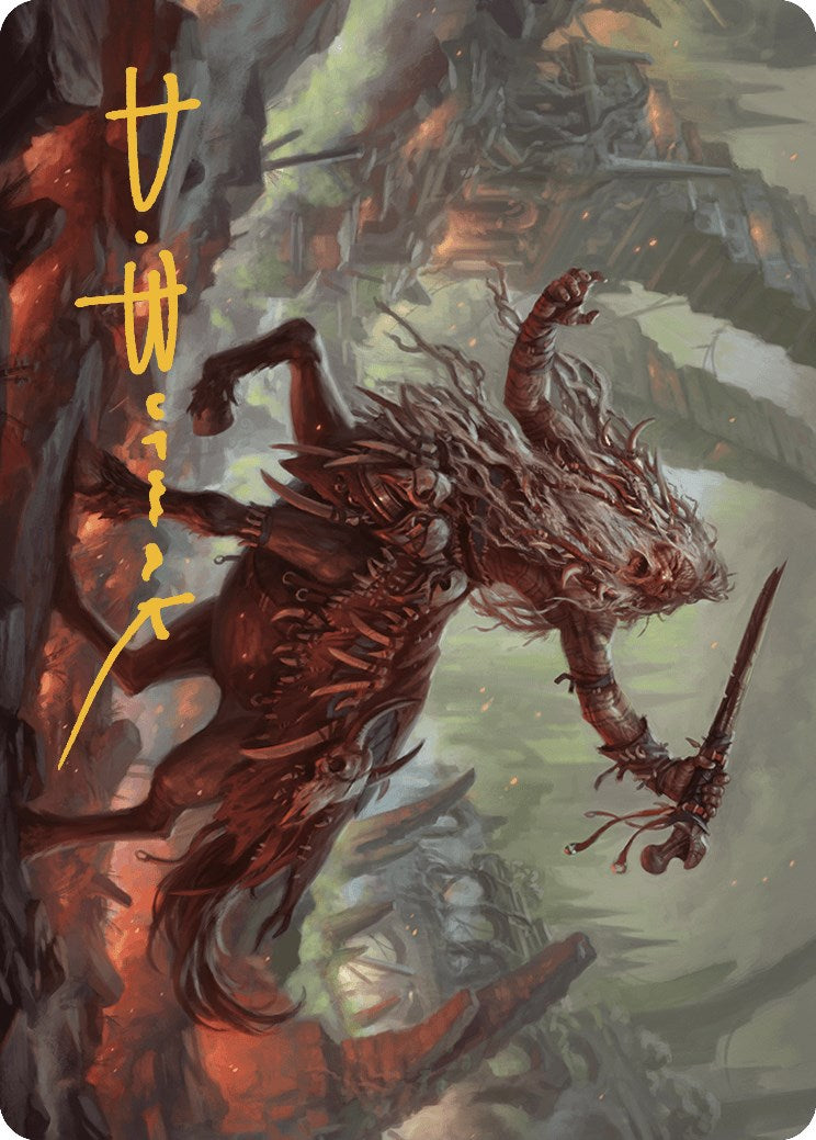 Yarus, Roar of the Old Gods Art Card (24/49) (Gold-Stamped Signature) [Murders at Karlov Manor Art Series] | Game Master's Emporium (The New GME)