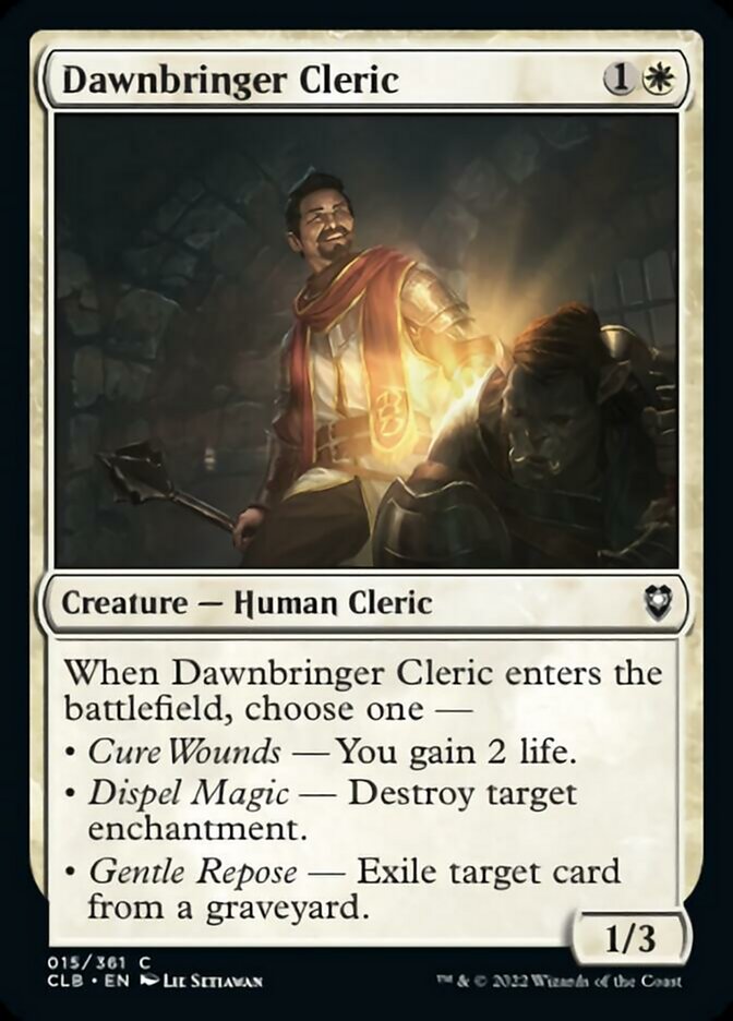 Dawnbringer Cleric [Commander Legends: Battle for Baldur's Gate] | Game Master's Emporium (The New GME)