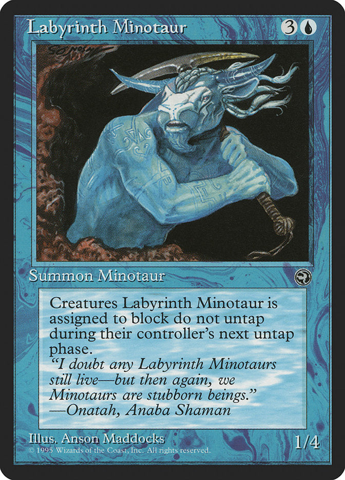 Labyrinth Minotaur (Onatah Flavor Text) [Homelands] | Game Master's Emporium (The New GME)