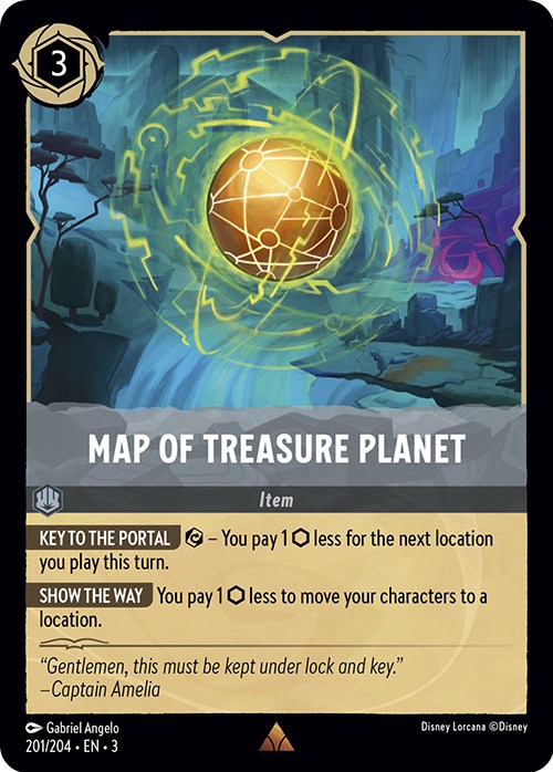 Map of Treasure Planet (201/204) [Into the Inklands] | Game Master's Emporium (The New GME)