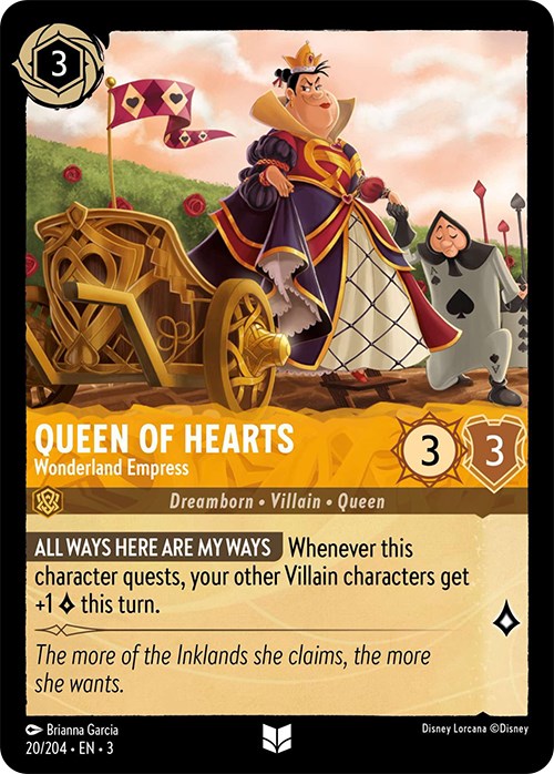 Queen of Hearts - Wonderland Empress (20/204) [Into the Inklands] | Game Master's Emporium (The New GME)
