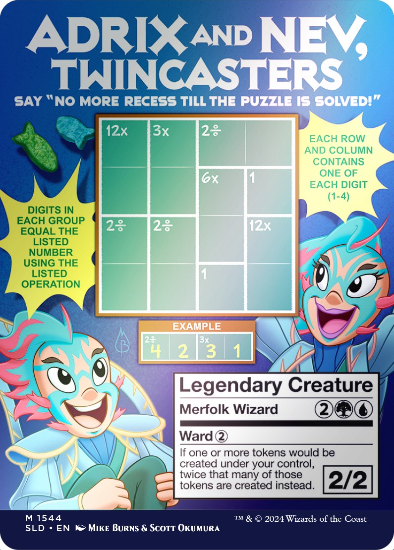 Adrix and Nev, Twincasters (Rainbow Foil) [Secret Lair Drop Series] | Game Master's Emporium (The New GME)