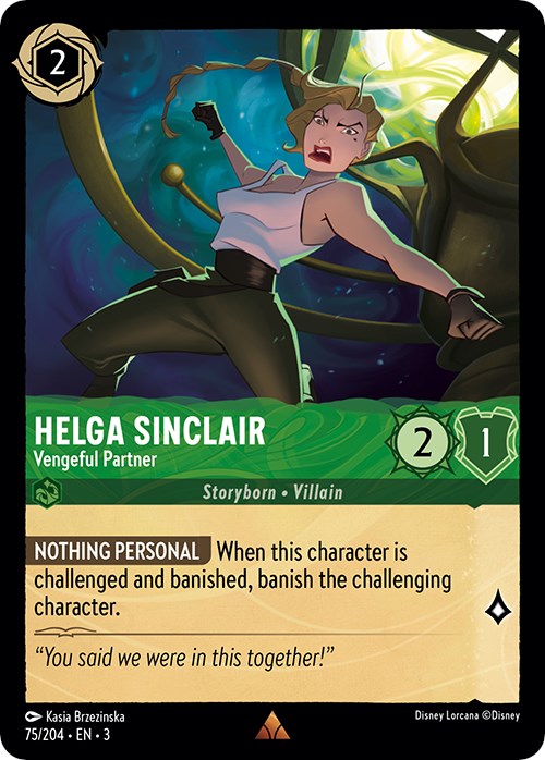 Helga Sinclair - Vengeful Partner (75/204) [Into the Inklands] | Game Master's Emporium (The New GME)
