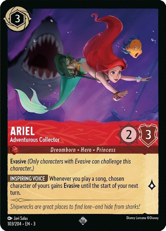 Ariel - Adventurous Collector (103/204) [Into the Inklands] | Game Master's Emporium (The New GME)