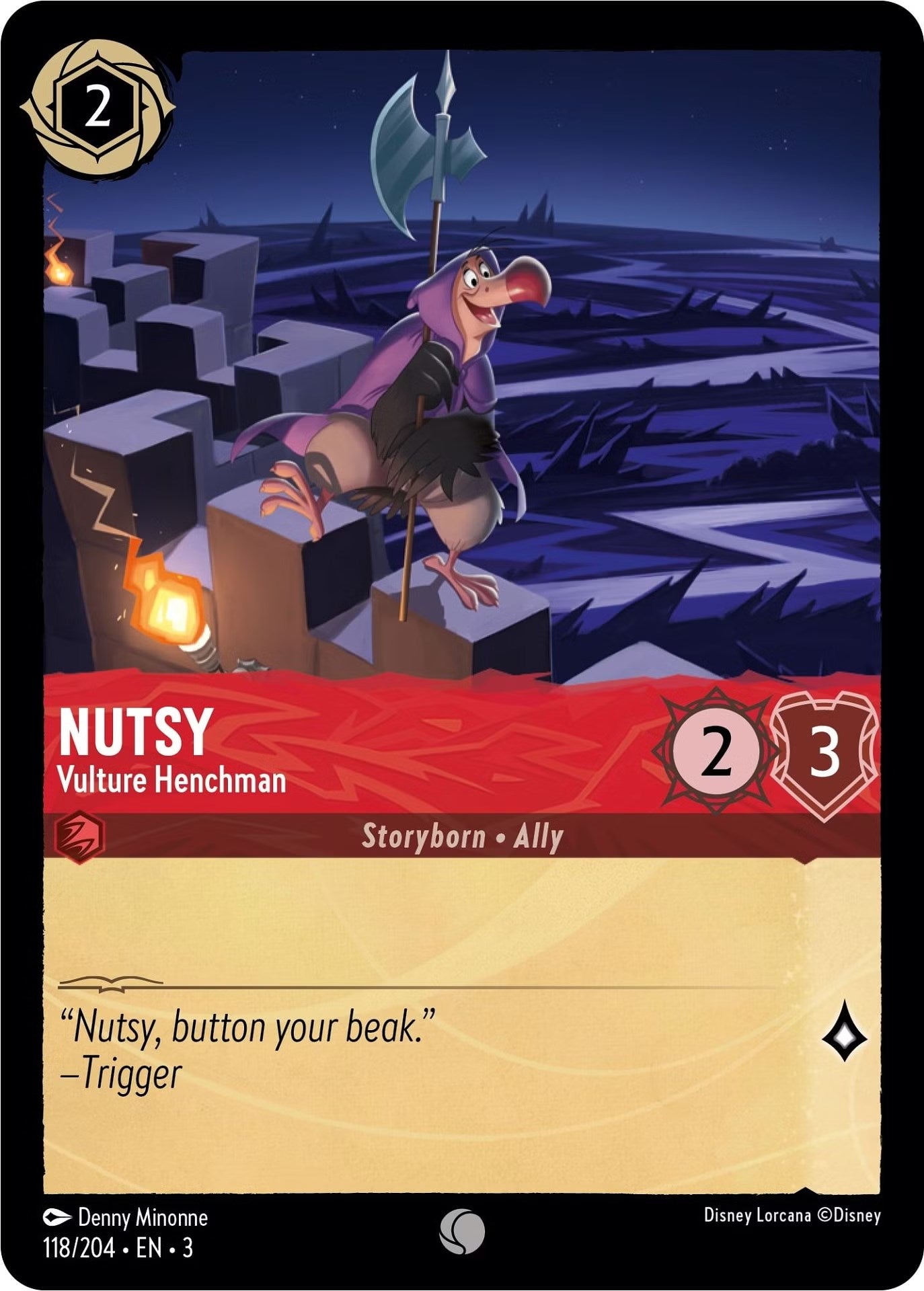 Nutsy - Vulture Henchman (118/204) [Into the Inklands] | Game Master's Emporium (The New GME)
