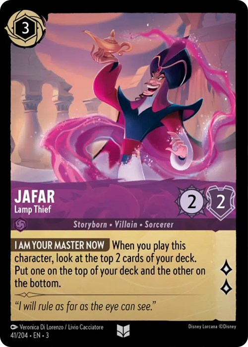 Jafar - Lamp Thief (41/204) [Into the Inklands] | Game Master's Emporium (The New GME)