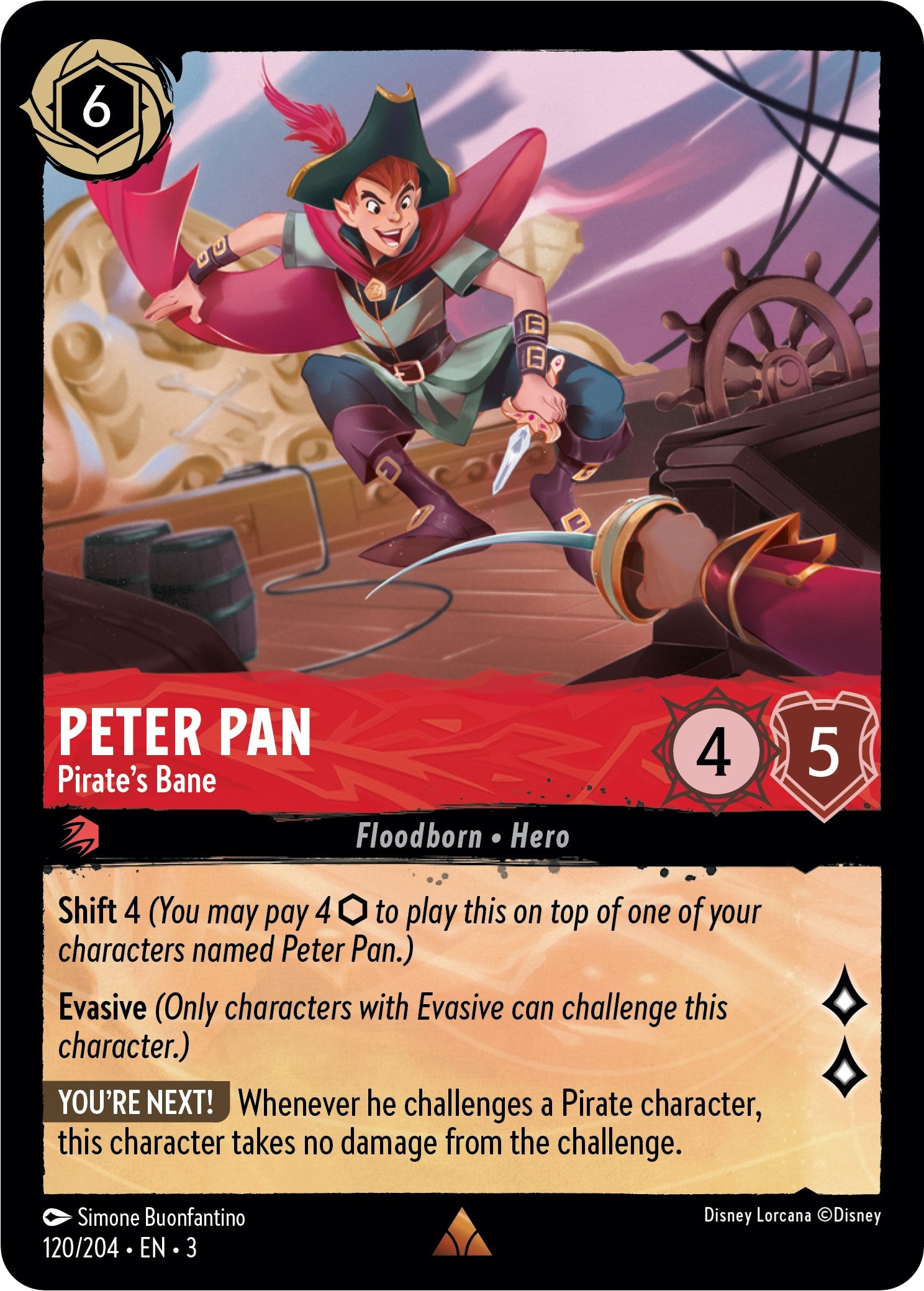 Peter Pan - Pirate's Bane (120/204) [Into the Inklands] | Game Master's Emporium (The New GME)
