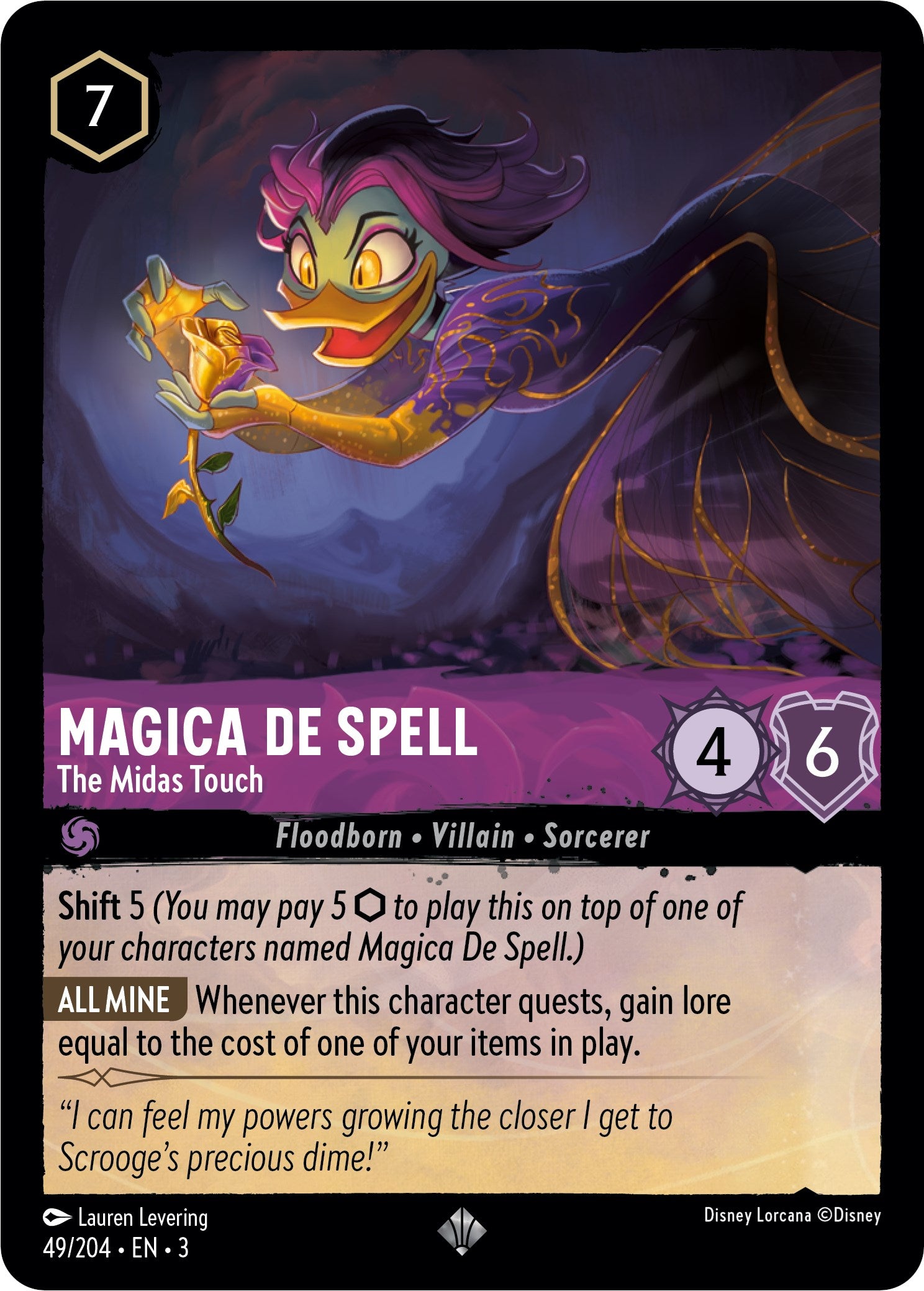 Magica De Spell - The Midas Touch (49/204) [Into the Inklands] | Game Master's Emporium (The New GME)