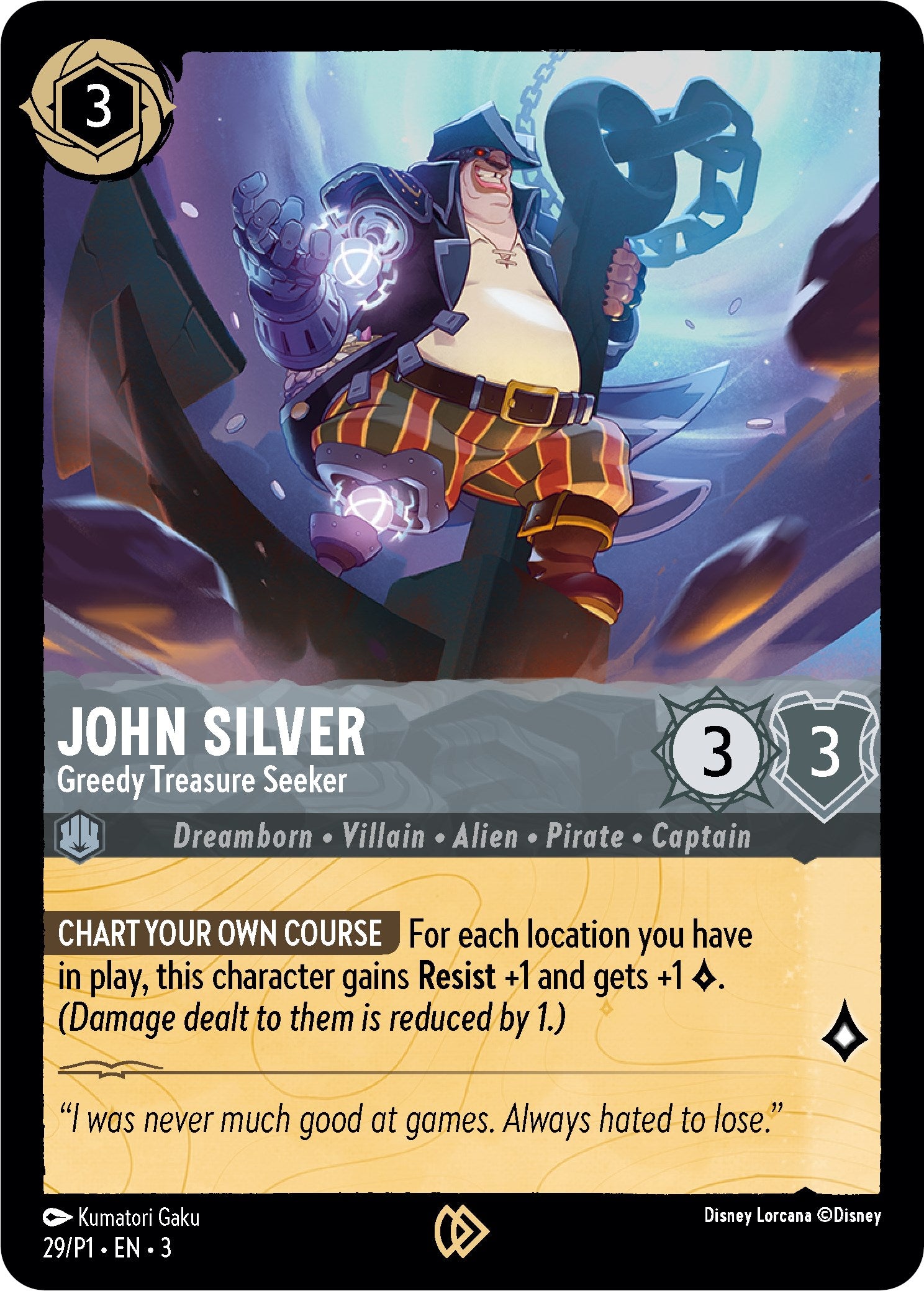 John Silver - Greedy Treasure Seeker (29) [Promo Cards] | Game Master's Emporium (The New GME)