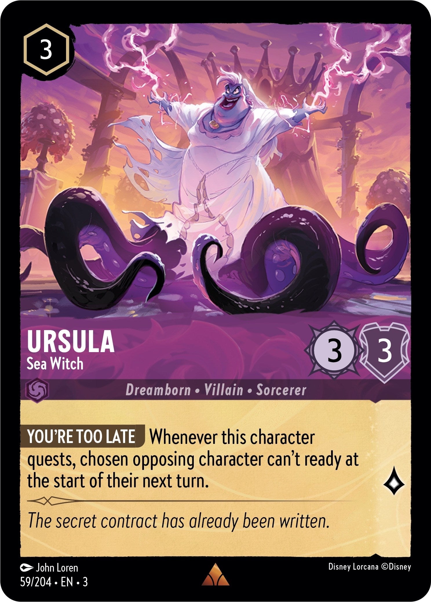 Ursula - Sea Witch (59/204) [Into the Inklands] | Game Master's Emporium (The New GME)