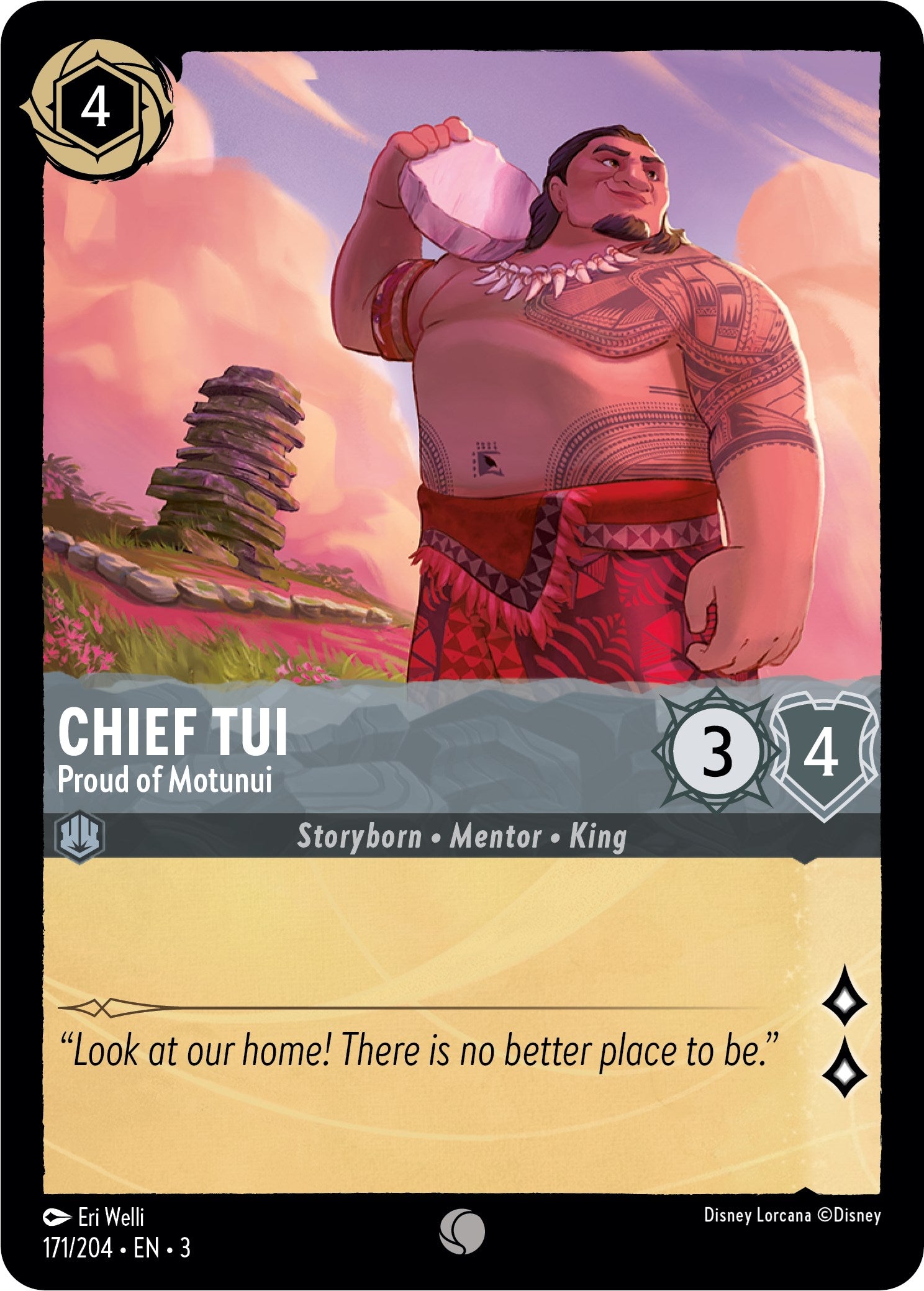 Chief Tui - Proud of Motunui (171/204) [Into the Inklands] | Game Master's Emporium (The New GME)