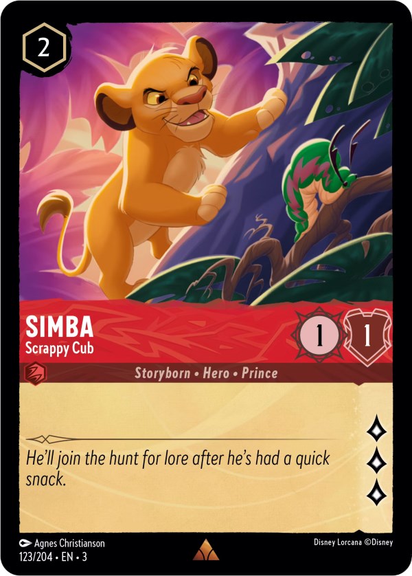 Simba - Scrappy Cub (123/204) [Into the Inklands] | Game Master's Emporium (The New GME)