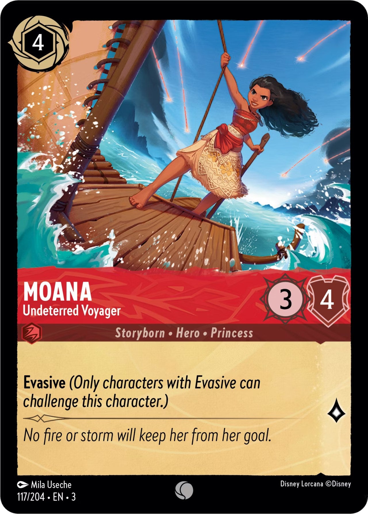 Moana - Undeterred Voyager (117/204) [Into the Inklands] | Game Master's Emporium (The New GME)
