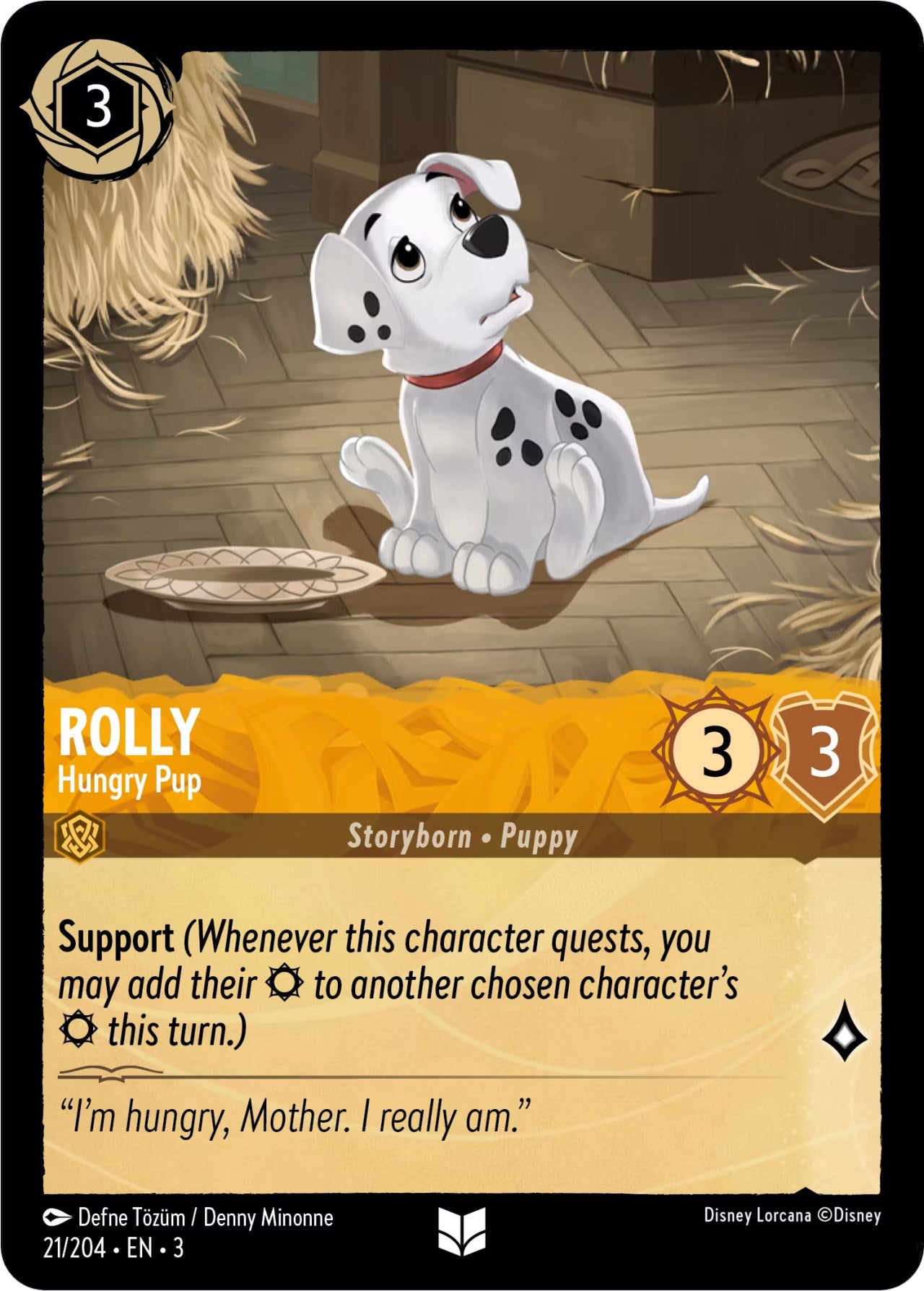 Rolly - Hungry Pup (21/204) [Into the Inklands] | Game Master's Emporium (The New GME)