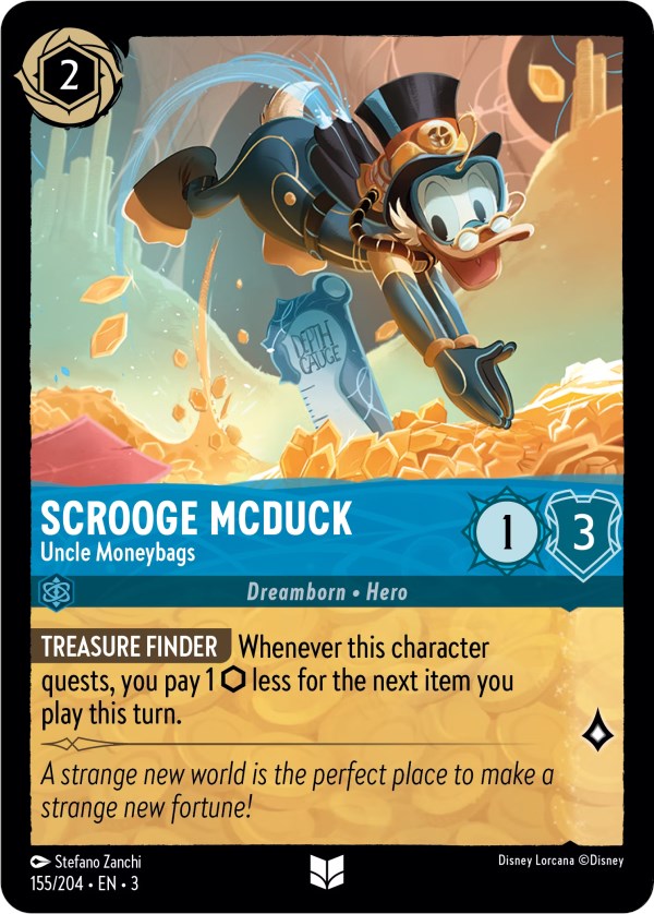 Scrooge McDuck - Uncle Moneybags (155/204) [Into the Inklands] | Game Master's Emporium (The New GME)