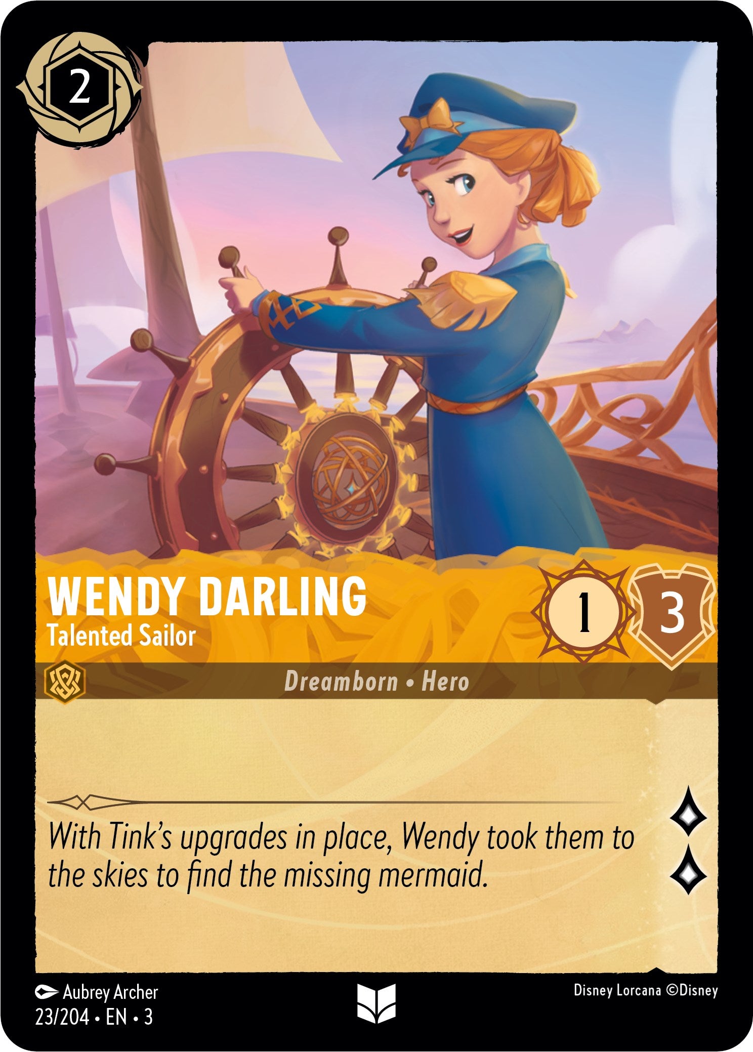Wendy Darling - Talented Sailor (23/204) [Into the Inklands] | Game Master's Emporium (The New GME)