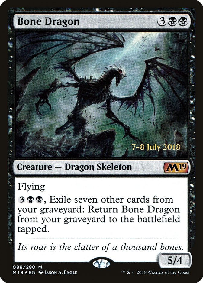 Bone Dragon [Core Set 2019 Prerelease Promos] | Game Master's Emporium (The New GME)