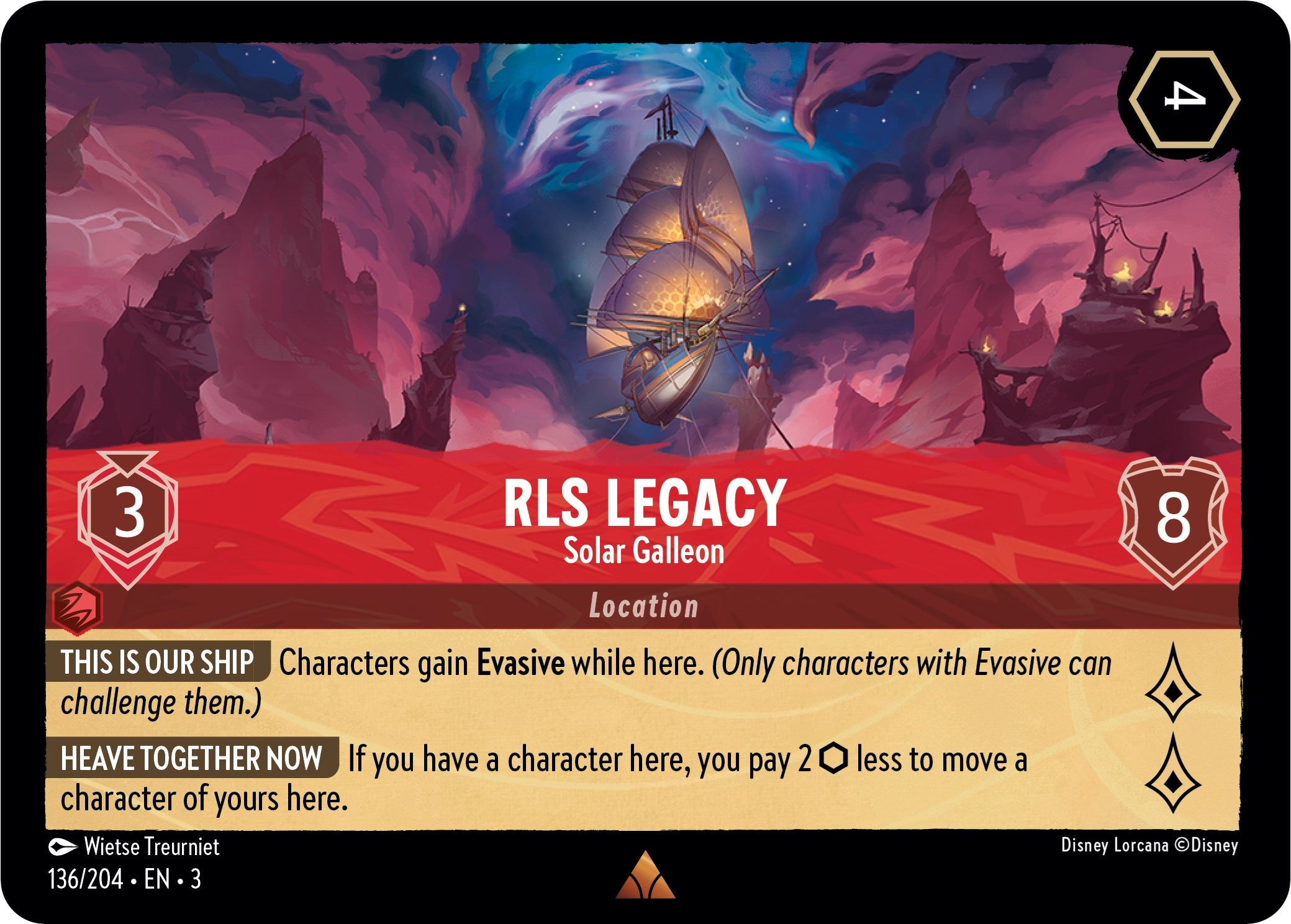 RLS Legacy - Solar Galleon (136/204) [Into the Inklands] | Game Master's Emporium (The New GME)