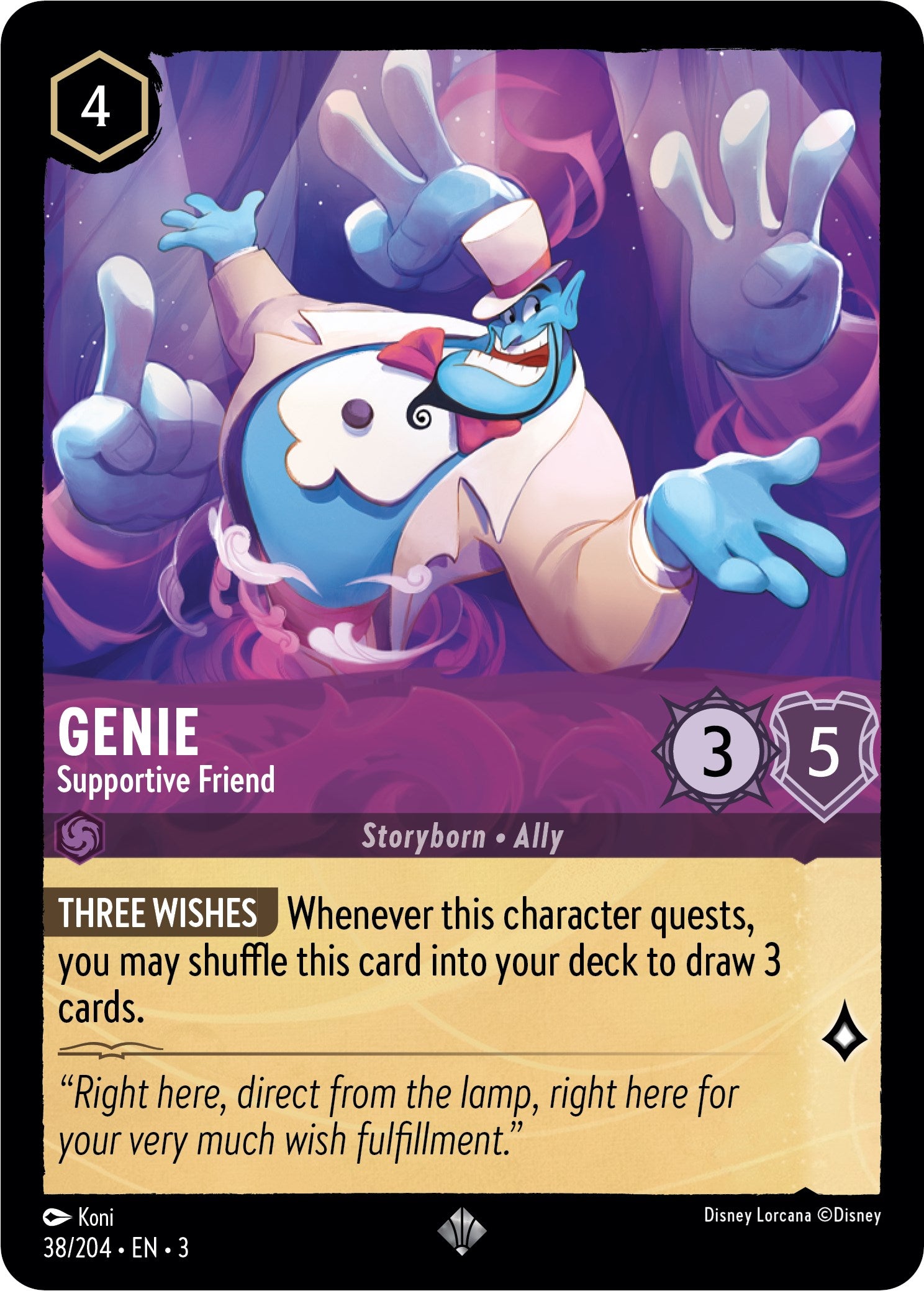 Genie - Supportive Friend (38/204) [Into the Inklands] | Game Master's Emporium (The New GME)