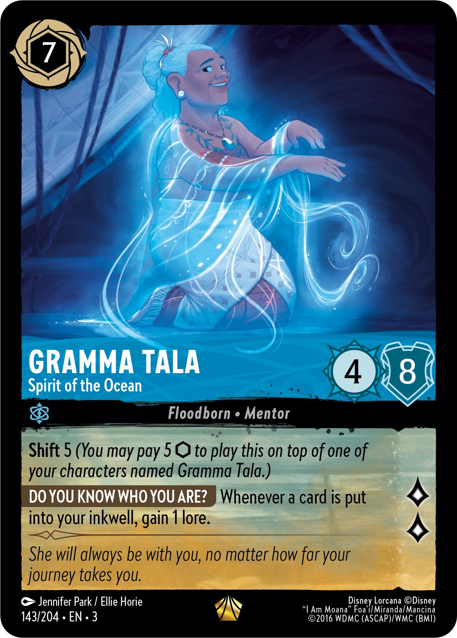 Gramma Tala - Spirit of the Ocean (143/204) [Into the Inklands] | Game Master's Emporium (The New GME)