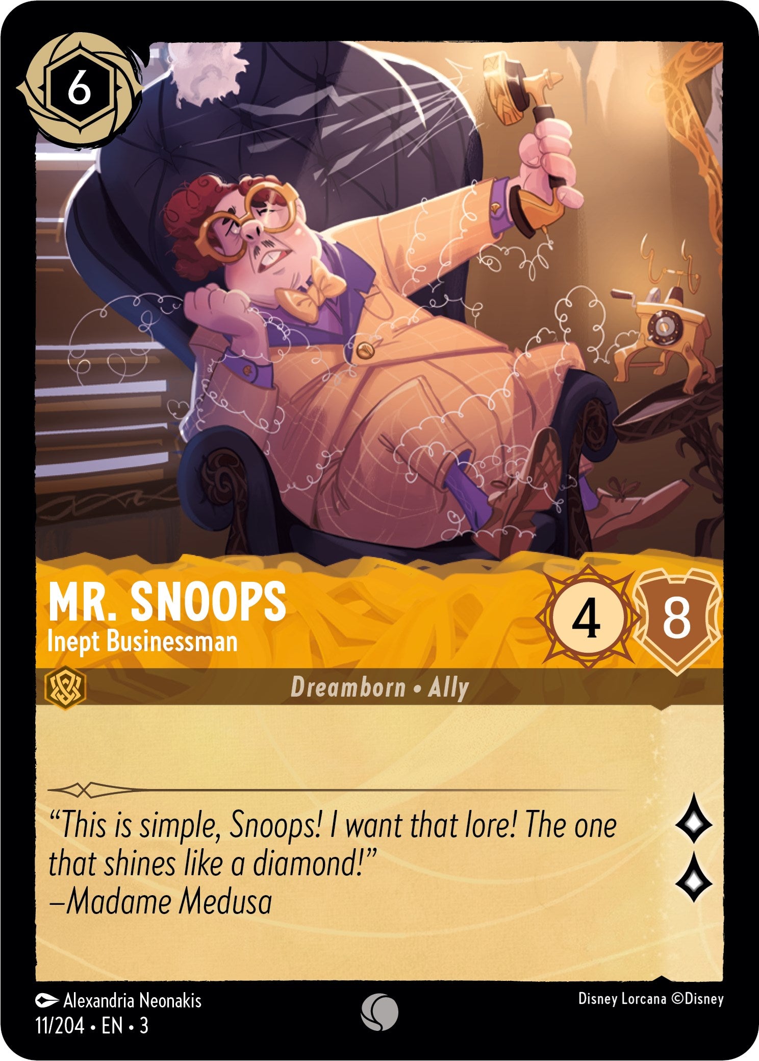 Mr. Snoops - Inept Businessman (11/204) [Into the Inklands] | Game Master's Emporium (The New GME)