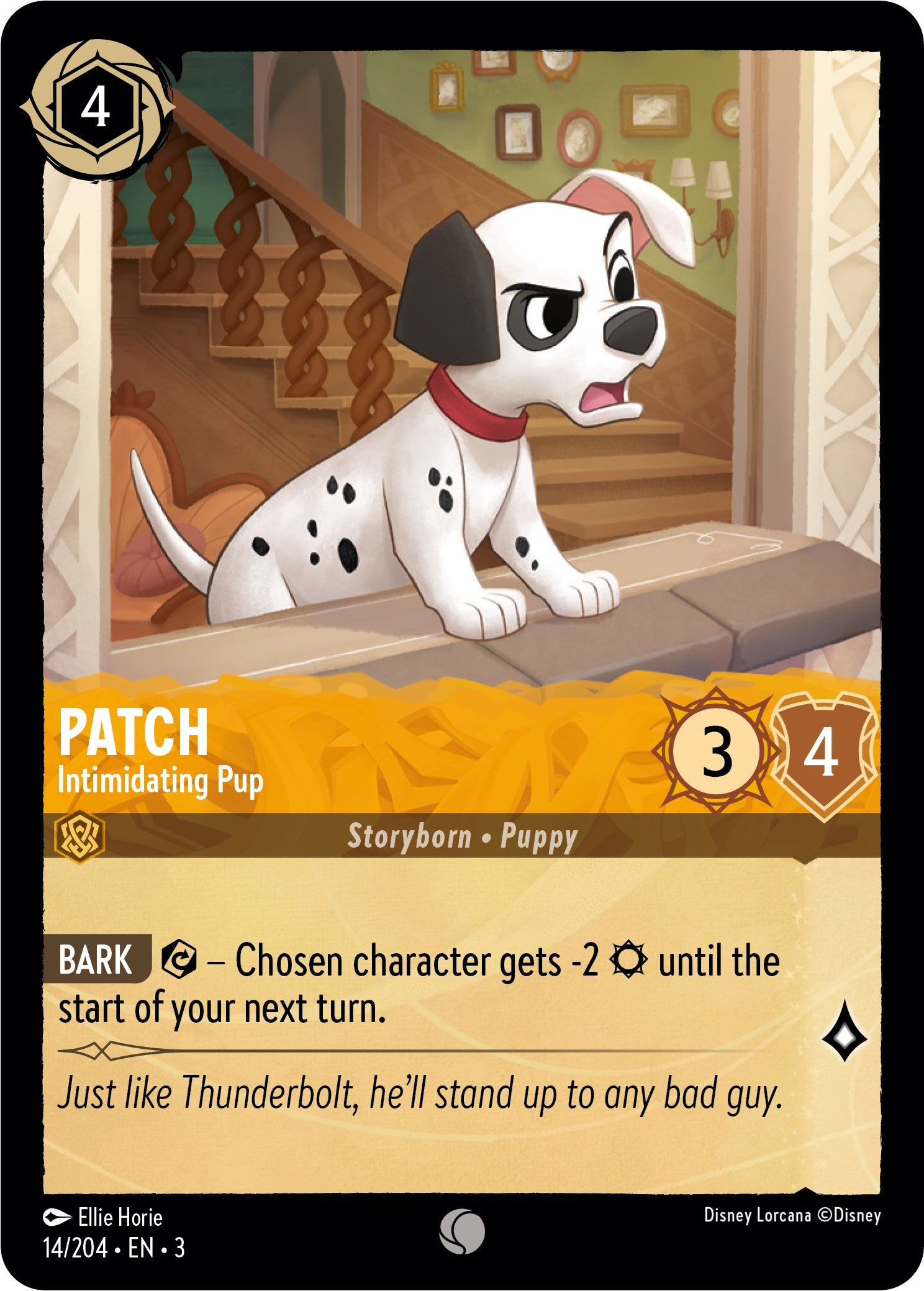 Patch - Intimidating Pup (14/204) [Into the Inklands] | Game Master's Emporium (The New GME)