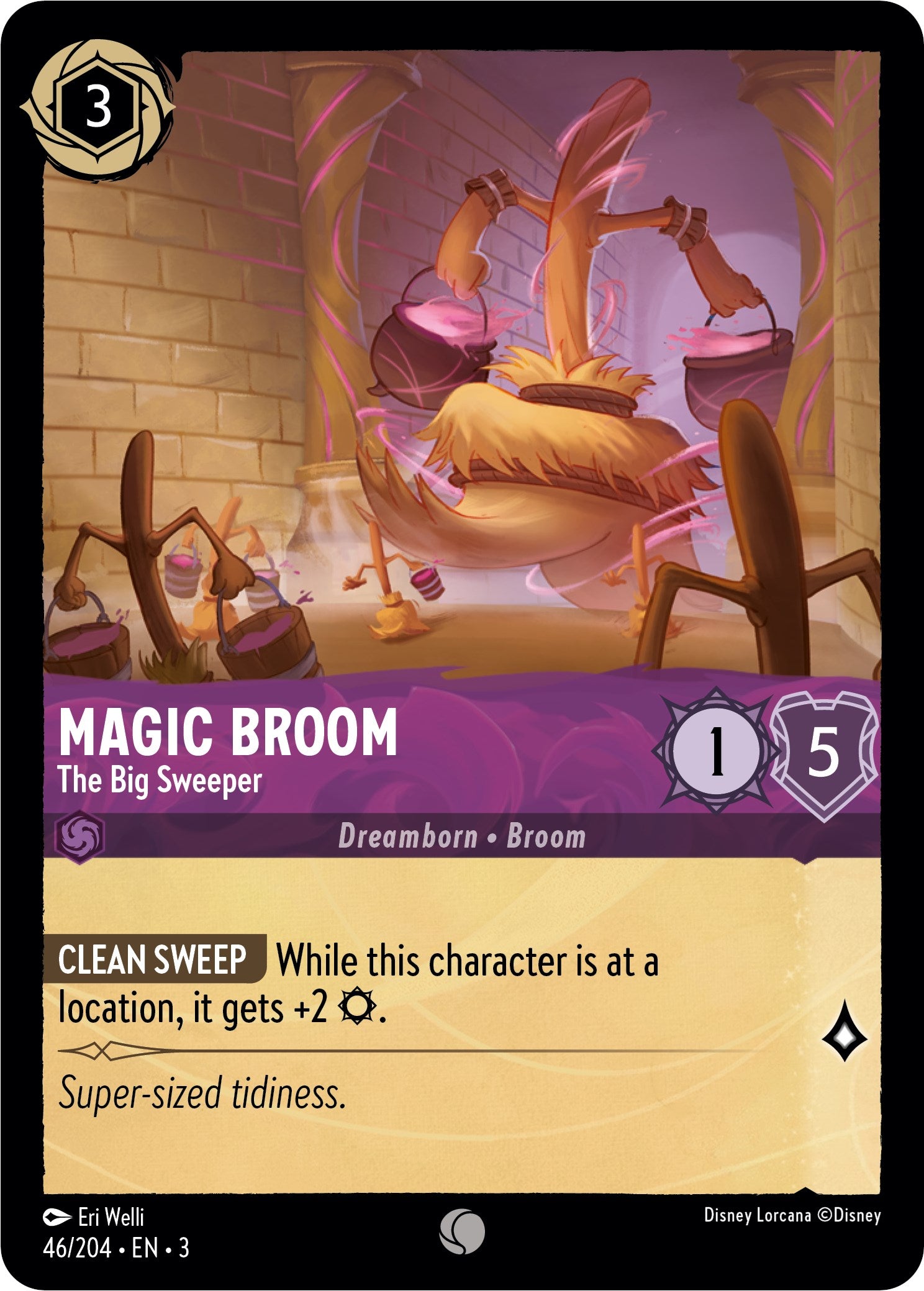 Magic Broom - The Big Sweeper (46//204) [Into the Inklands] | Game Master's Emporium (The New GME)