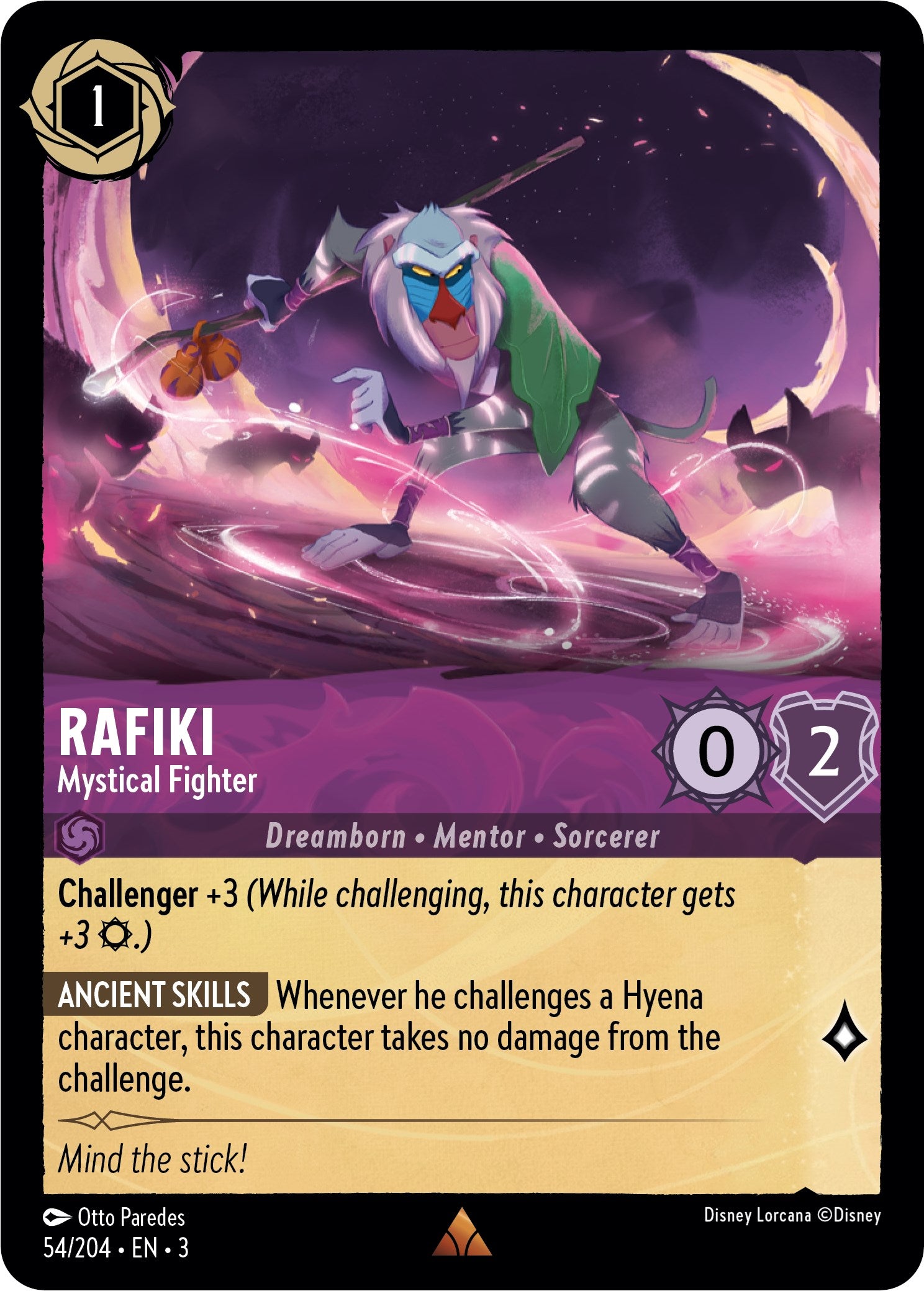 Rafiki - Mystical Fighter (54//204) [Into the Inklands] | Game Master's Emporium (The New GME)