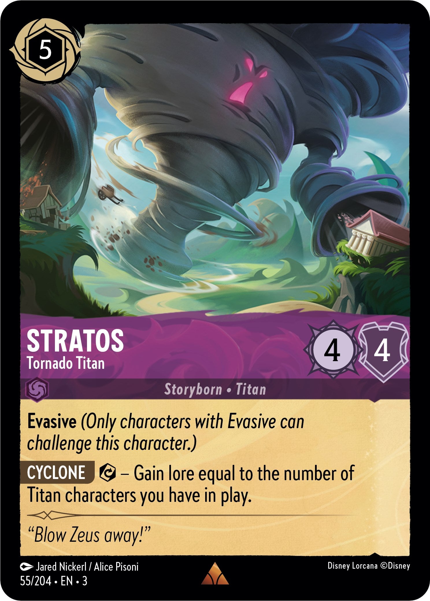 Stratos - Tornado Titan (55//204) [Into the Inklands] | Game Master's Emporium (The New GME)