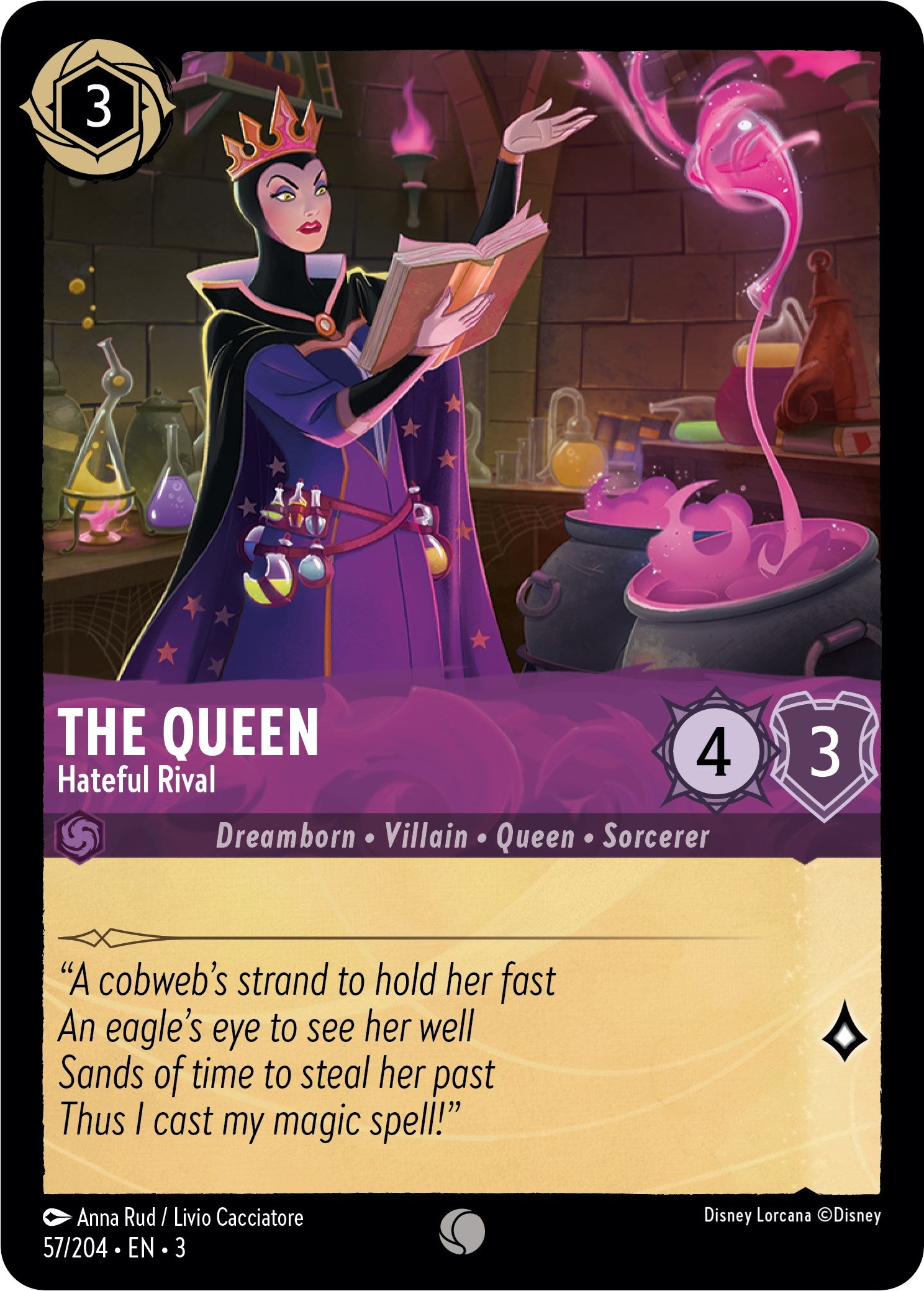 The Queen - Hateful Rival (57/204) [Into the Inklands] | Game Master's Emporium (The New GME)