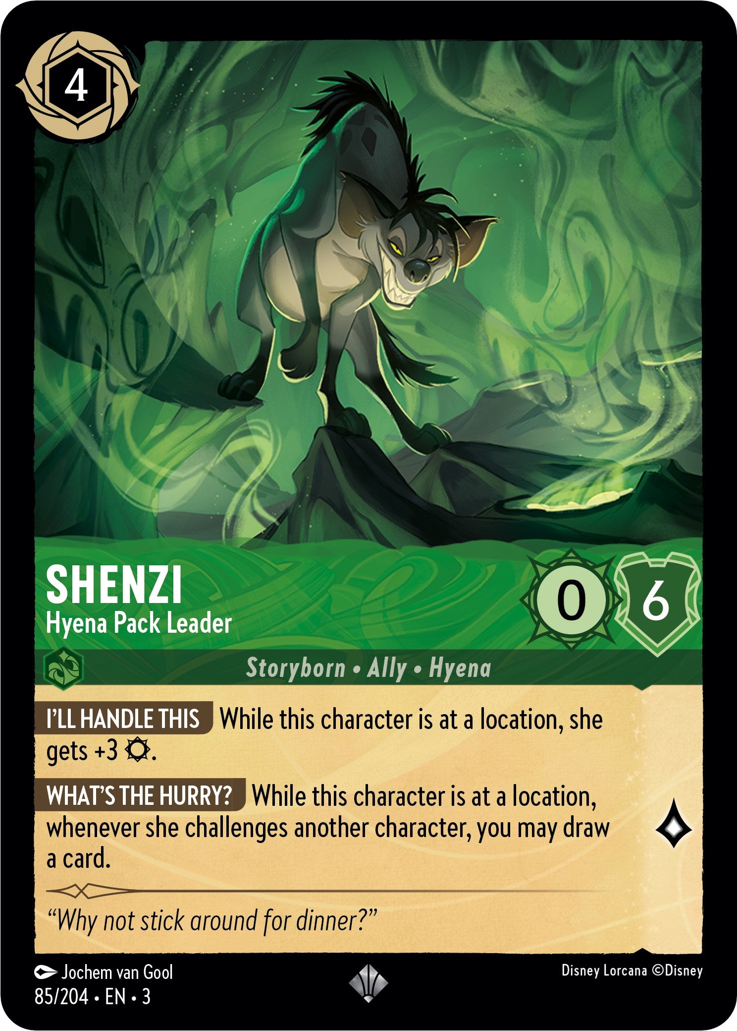 Shenzi - Hyena Pack Leader (85//204) [Into the Inklands] | Game Master's Emporium (The New GME)