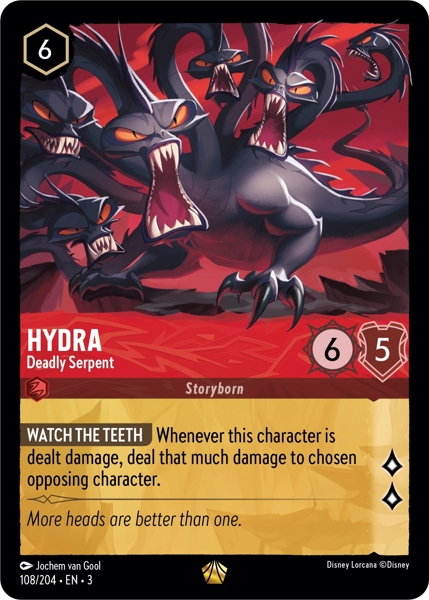 Hydra - Deadly Serpent (108/204) [Into the Inklands] | Game Master's Emporium (The New GME)