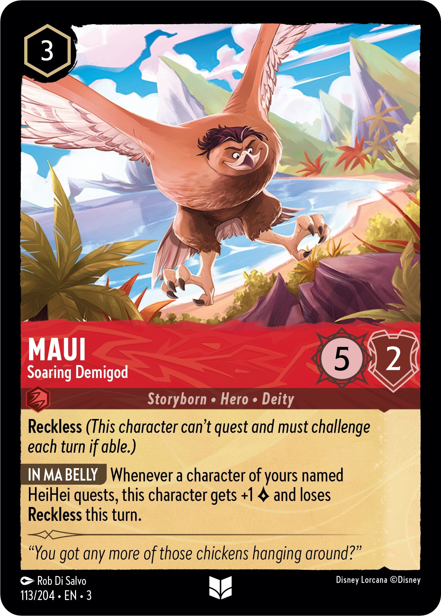 Maui - Soaring Demigod (113//204) [Into the Inklands] | Game Master's Emporium (The New GME)