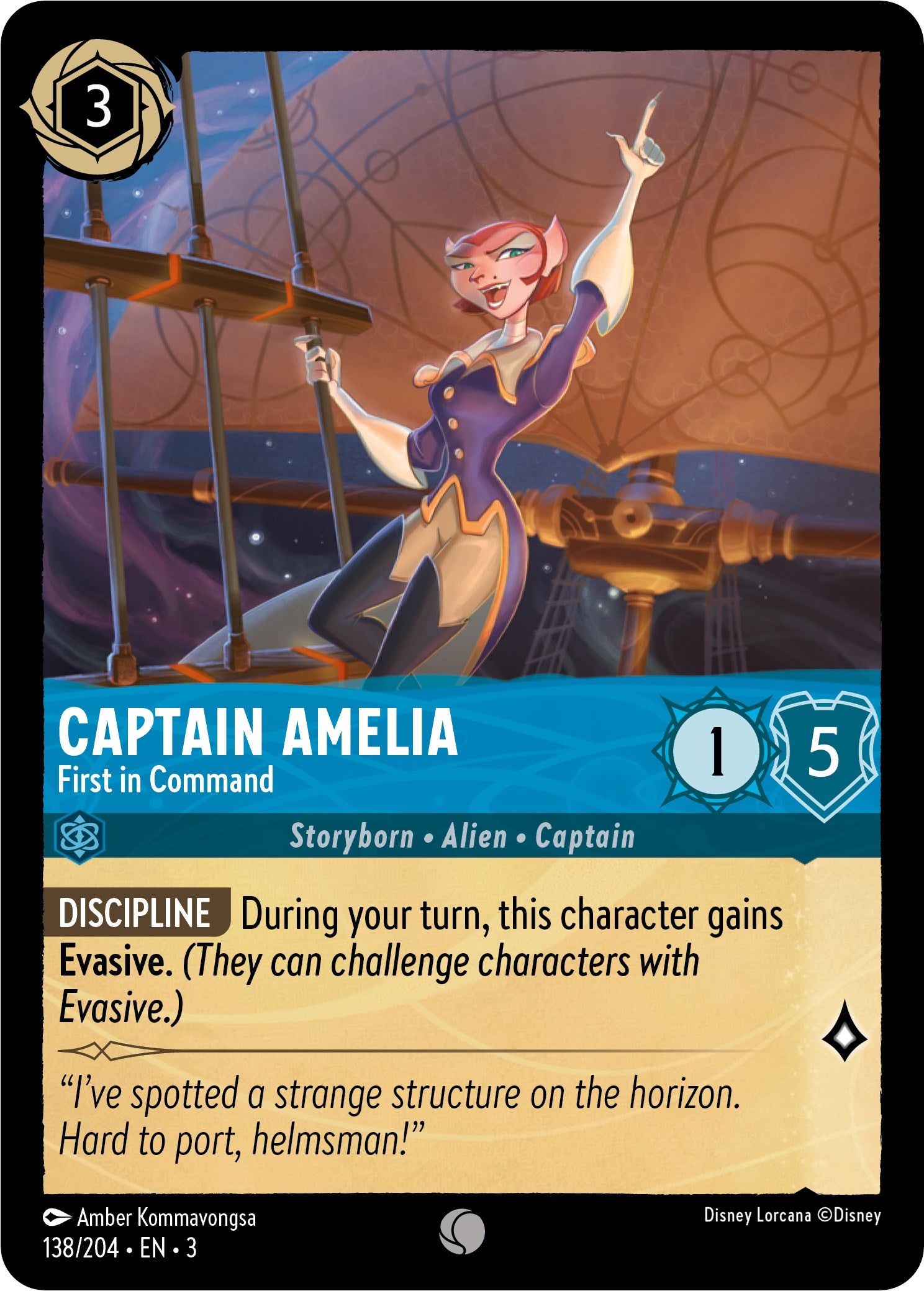 Captain Amelia - First in Command (138//204) [Into the Inklands] | Game Master's Emporium (The New GME)