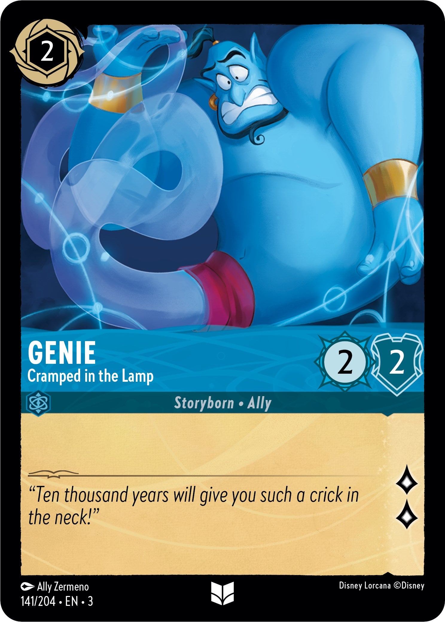 Genie - Cramped in the Lamp (141//204) [Into the Inklands] | Game Master's Emporium (The New GME)