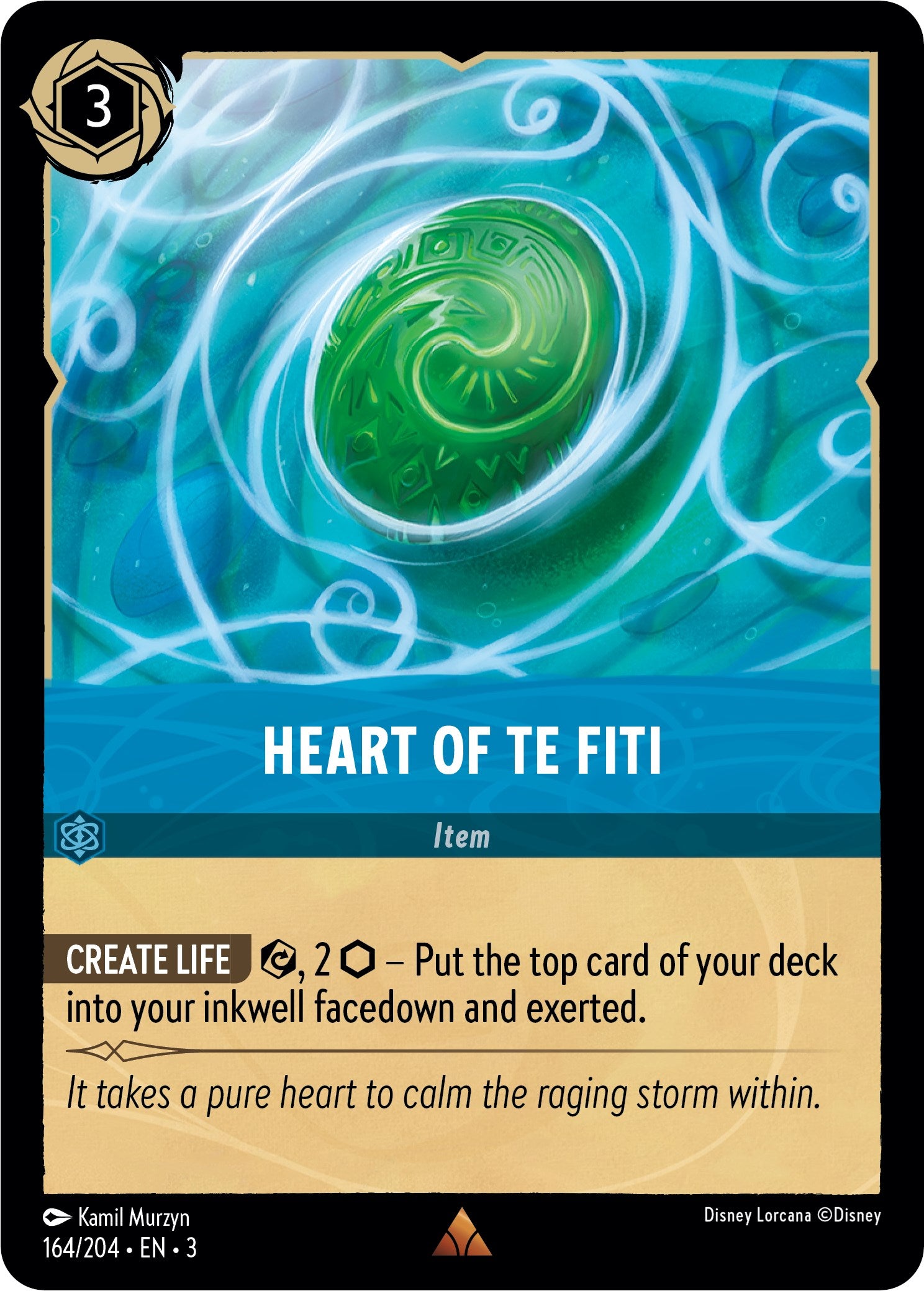 Heart of Te Fiti (164//204) [Into the Inklands] | Game Master's Emporium (The New GME)