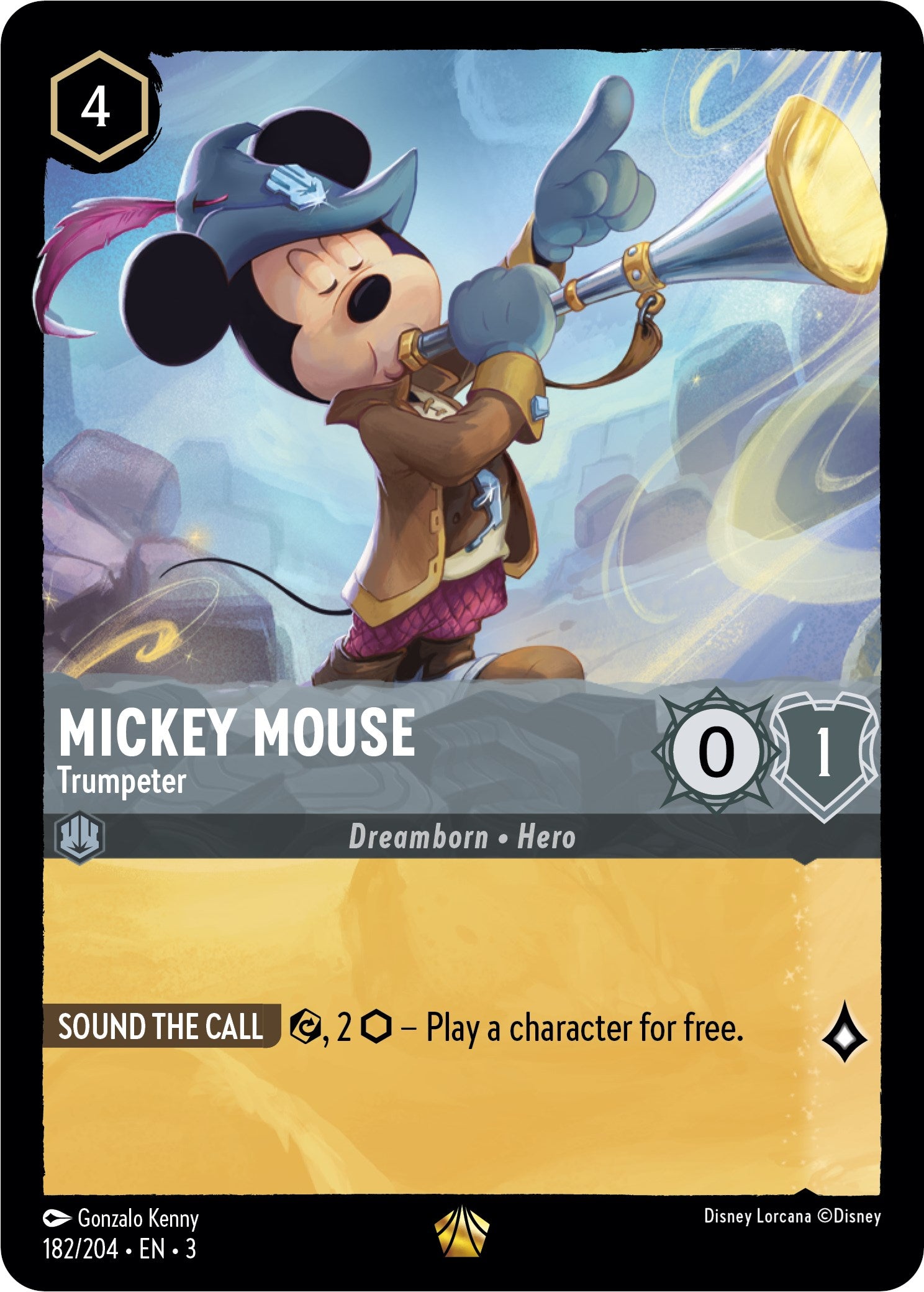 Mickey Mouse -Trumpeter (182/204) [Into the Inklands] | Game Master's Emporium (The New GME)