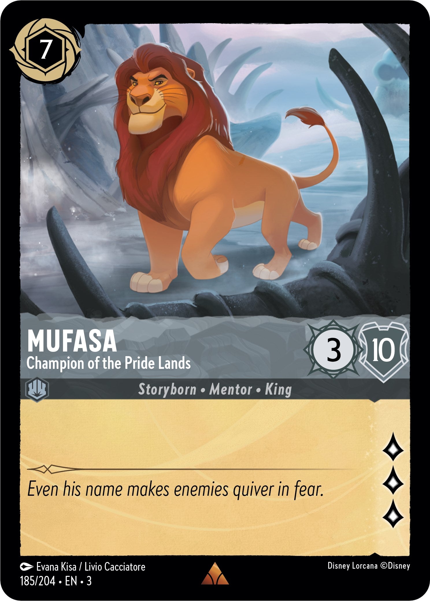 Mufasa - Champion of the Pride Lands (185/204) [Into the Inklands] | Game Master's Emporium (The New GME)