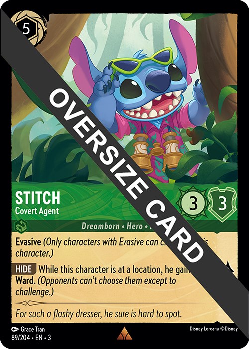 Stitch - Covert Agent (Oversized) (89//204) [Into the Inklands] | Game Master's Emporium (The New GME)