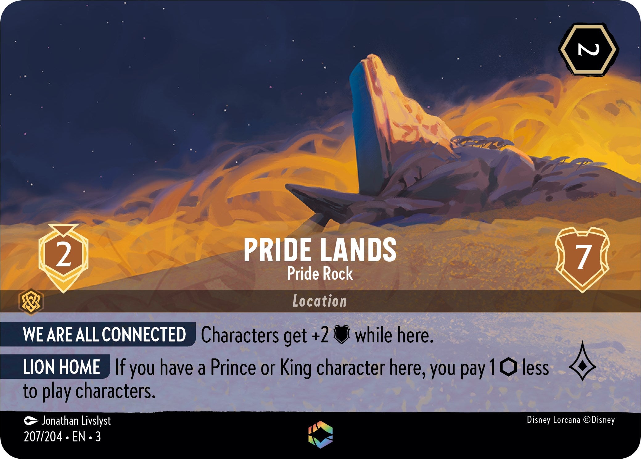 Pride Lands - Pride Rock (Enchanted) (207/204) [Into the Inklands] | Game Master's Emporium (The New GME)