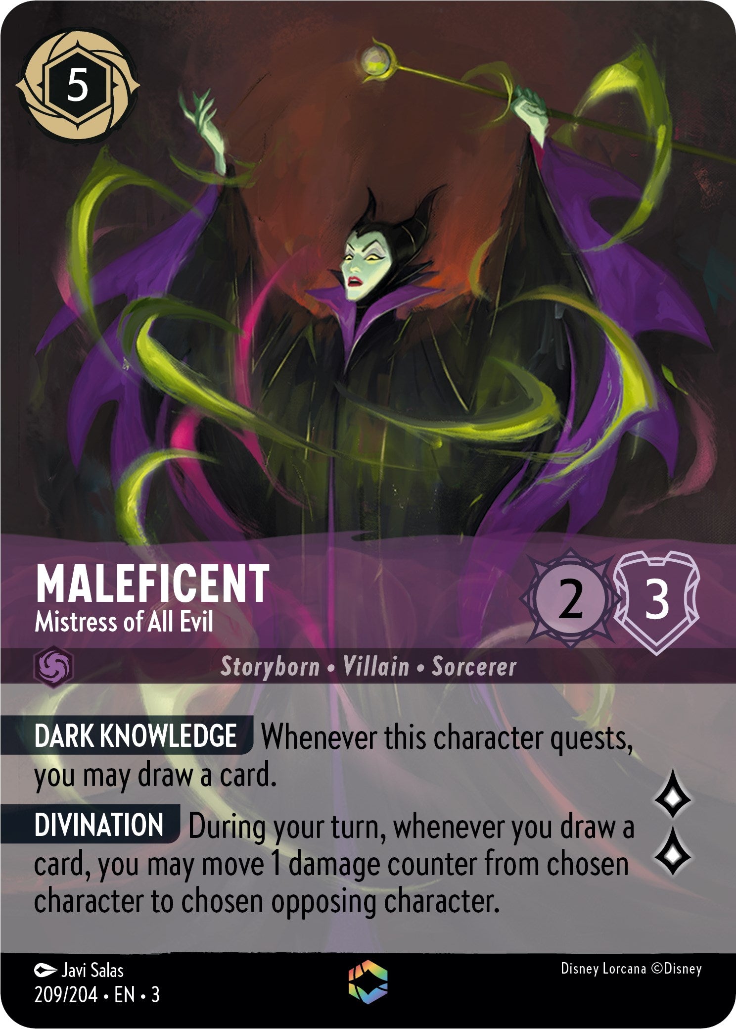 Maleficent - Mistress of All Evil (Enchanted) (209/204) [Into the Inklands] | Game Master's Emporium (The New GME)