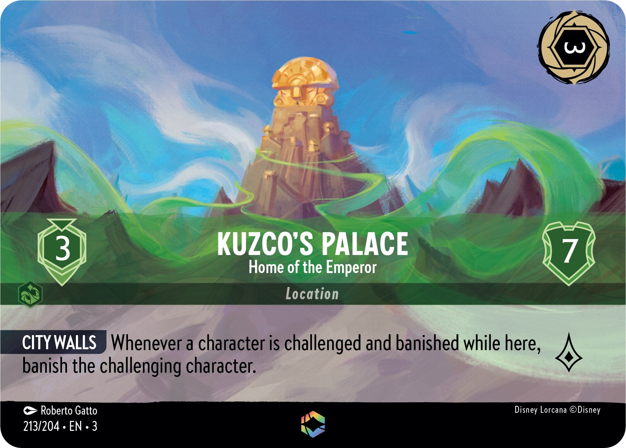 Kuzco's Palace - Home of the Emperor (Enchanted) (213/204) [Into the Inklands] | Game Master's Emporium (The New GME)