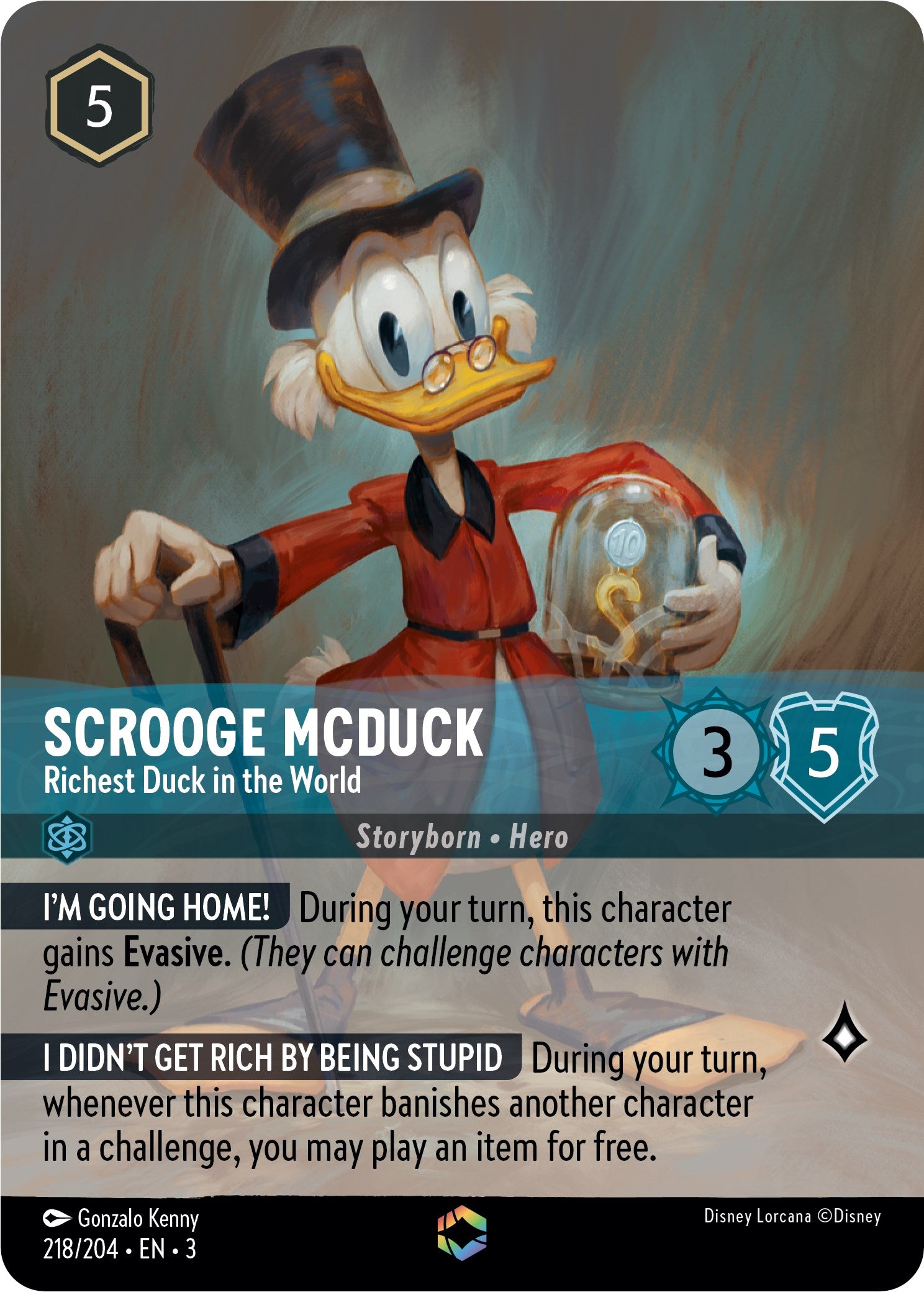 Scrooge McDuck - Richest Duck in the World (Enchanted) (218/204) [Into the Inklands] | Game Master's Emporium (The New GME)