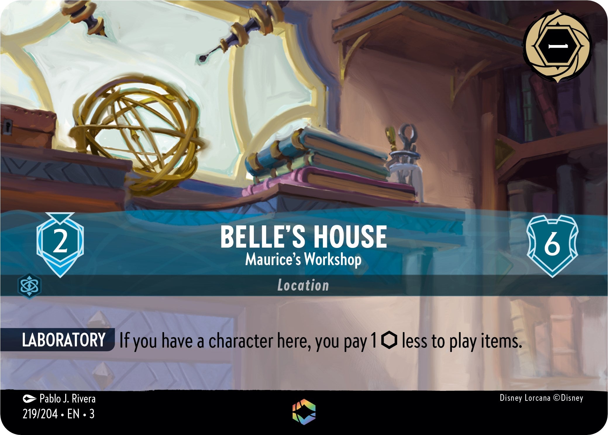 Belle's House - Maurice's Workshop (Enchanted) (219/204) [Into the Inklands] | Game Master's Emporium (The New GME)