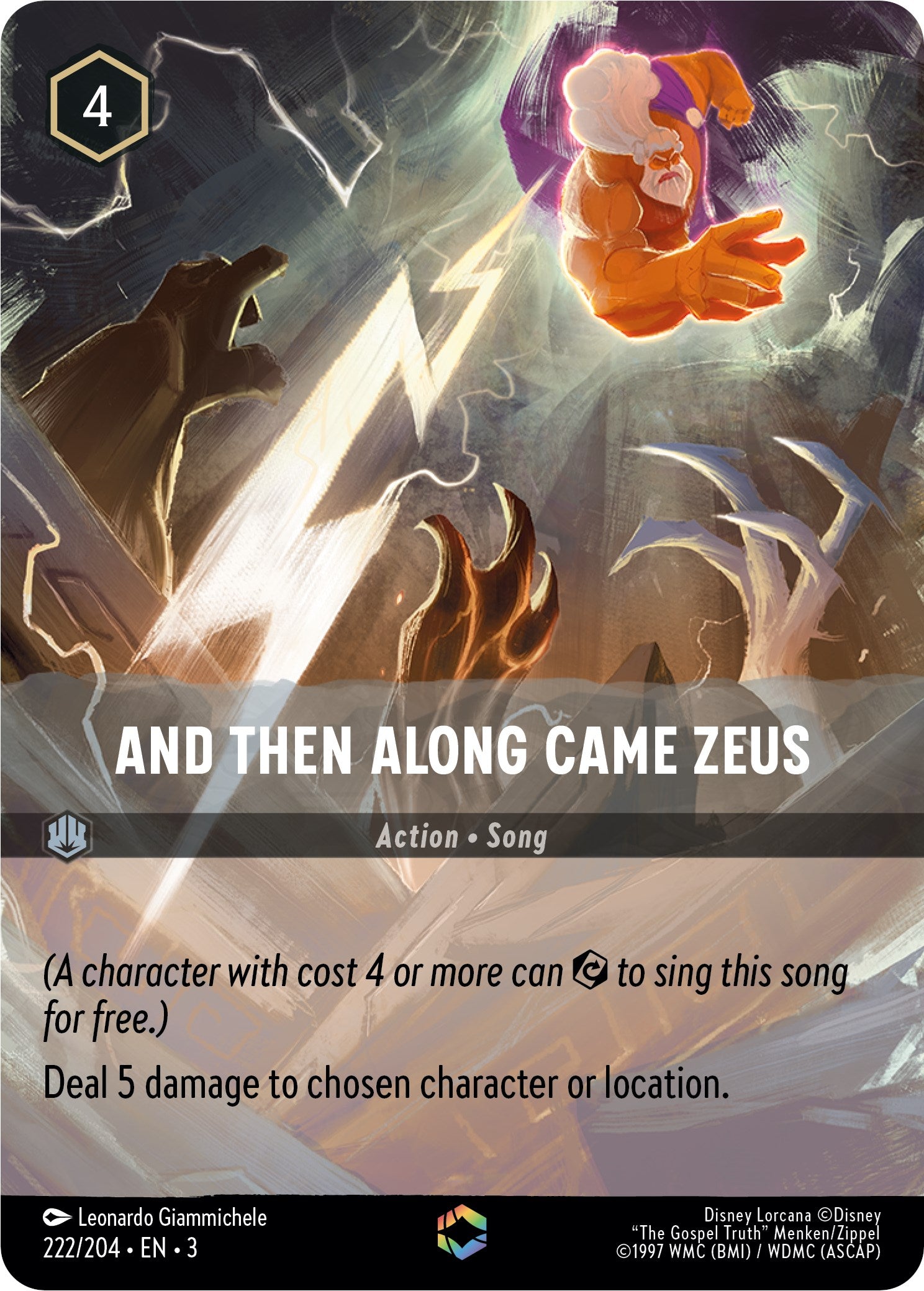 And Then Along Came Zeus (Enchanted) (222/204) [Into the Inklands] | Game Master's Emporium (The New GME)